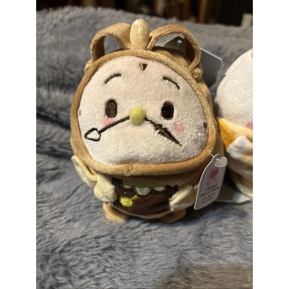 Disney Store Ufufy Beauty And The Beast Cogsworth Lumiere And Chip Plush Lot NWT